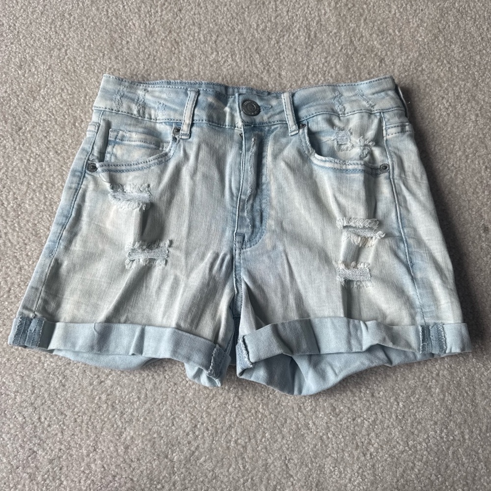 Aeropostale Light Wash Jean Shorts
